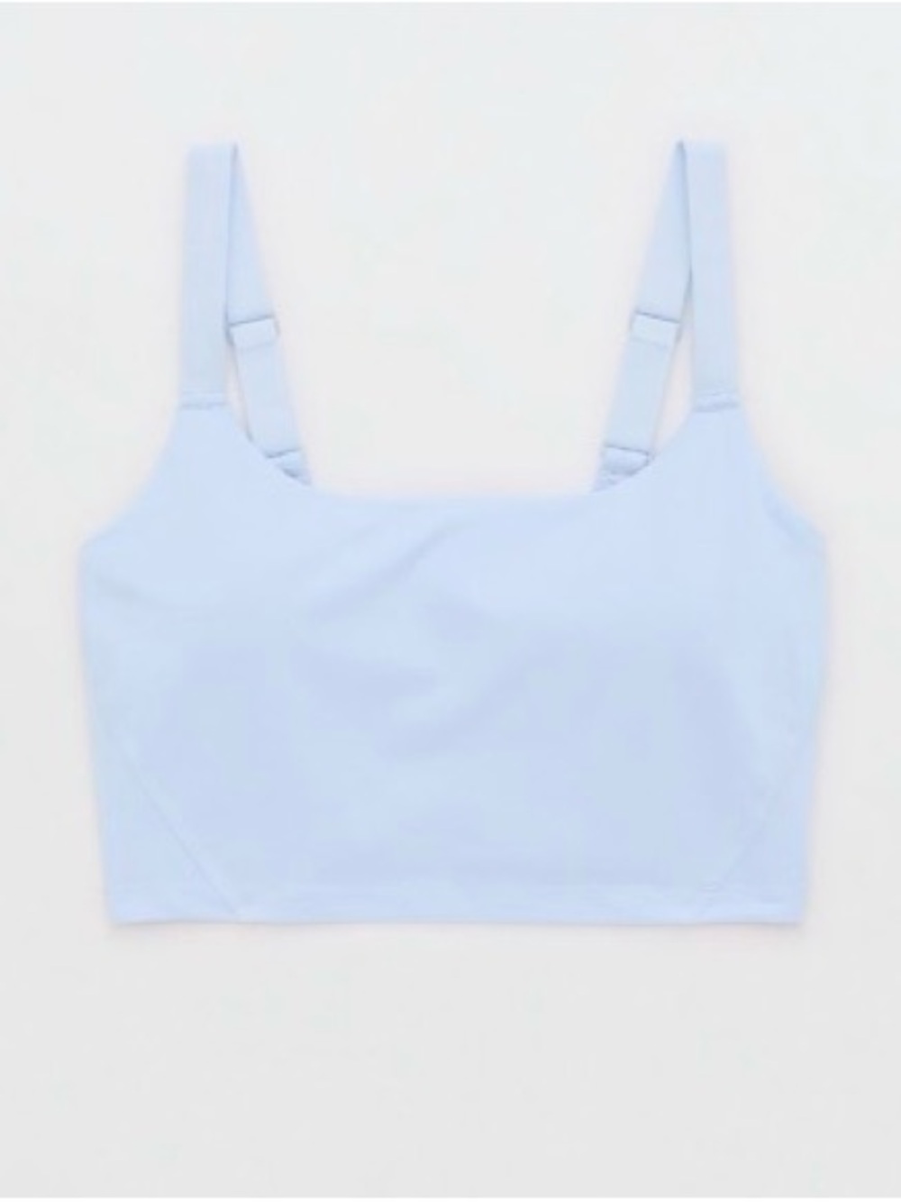 OFFLINE by Aerie: The Hugger Longline Sports Bra - Eyelet Blue